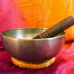 Bol Chantant tibétain-Ré-Chakra Cœur-fabrication artisanale-Népal