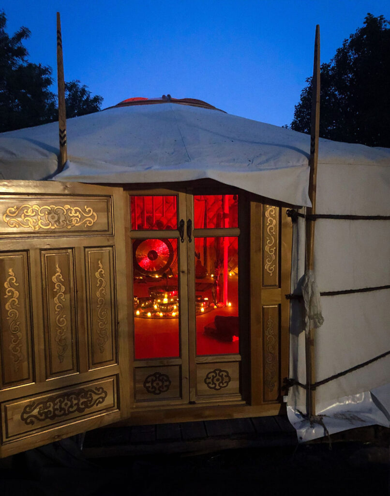 Yourte Koundal bain sonore nocturne Marseille Château-Gombert