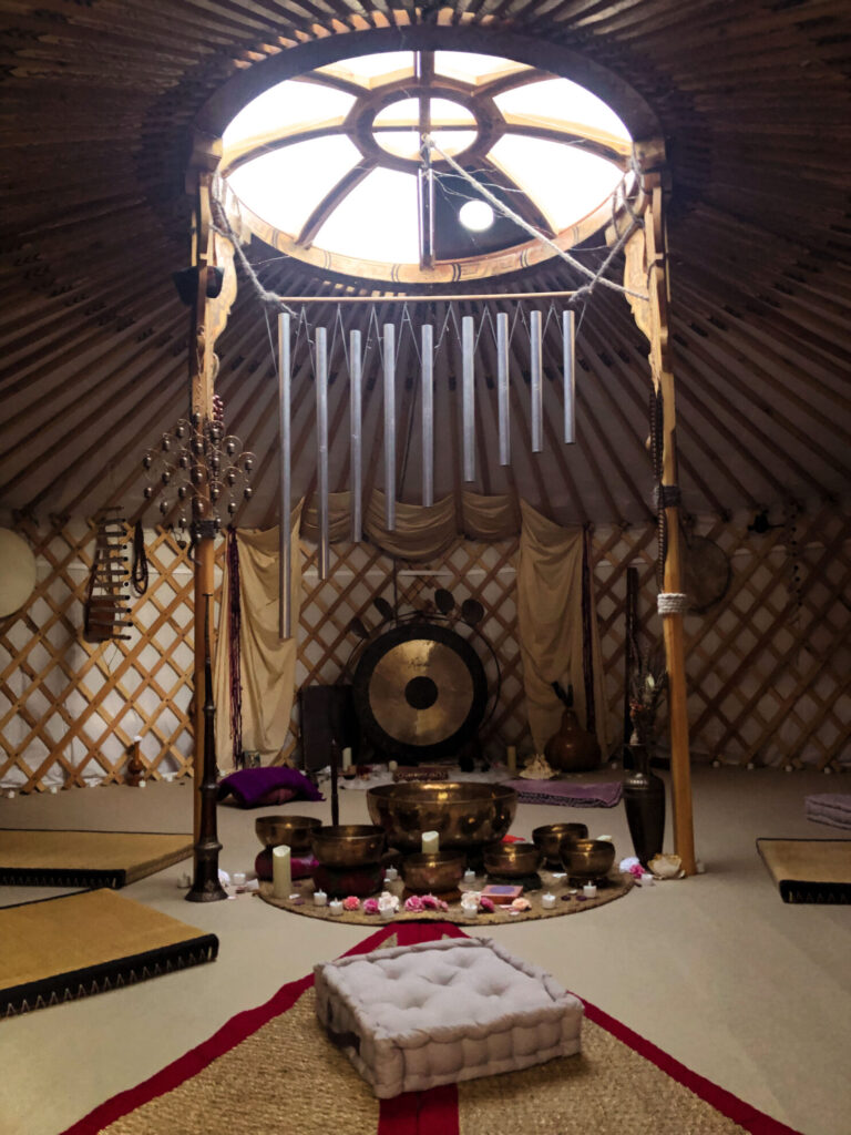 Bain sonore yourte Koundal Moulin de Florette Marseille